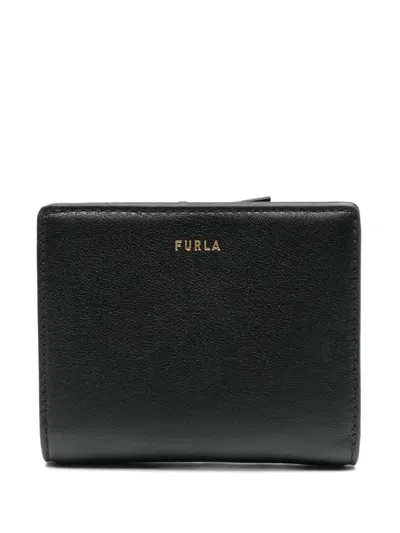 Furla Nuvola S Leather Wallet In Black