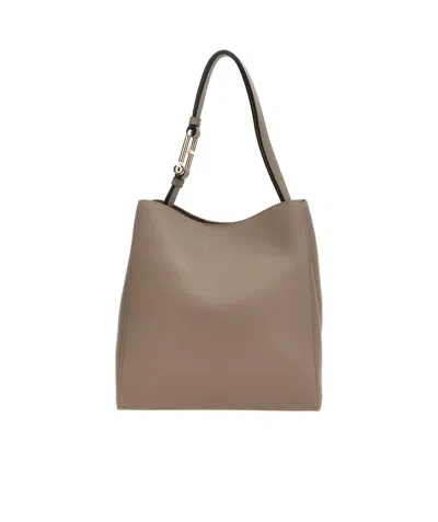 Furla Nuvola Shoulder Bag In Brown