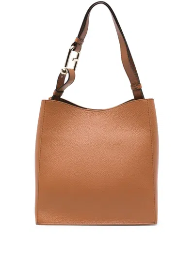 Furla Cloud Small Bucket Bag 25.5 Bags In Brandy