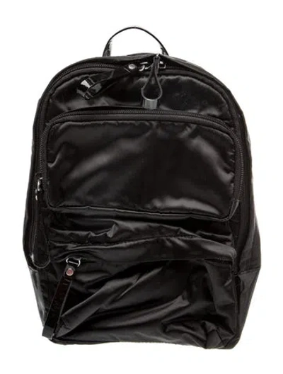 Pre-owned Furla Nylon Backpack In Black