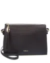 Furla Ofelia Mini Leather Crossbody In Brown