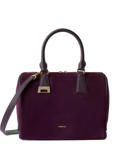 Furla Olivia Boston Bag M In Purple