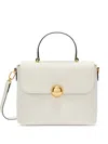 Furla ;oonlight Textured Flap Tote Bag In White