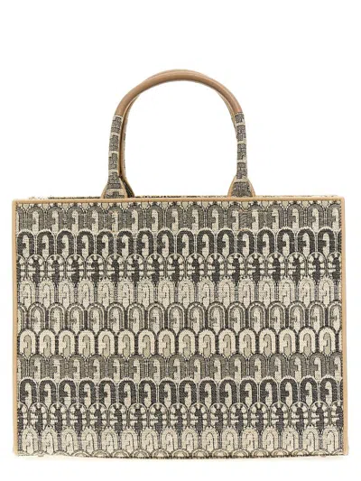 Furla Opportunity L Shopping Bag In Gold