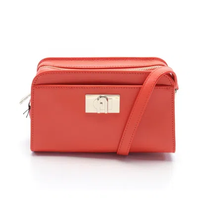 Pre-owned Furla Orange Leather Shoulder Bag ()