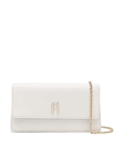 Furla Mini Diamante Clutch Bag In 1704s Marshmallow