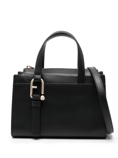 Furla Nuvola Boston Tote Bag In Black