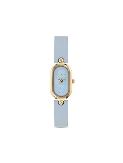 Furla Oval Case Watch In Blue