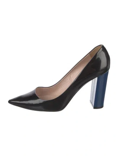 Pre-owned Furla Patent Leather Pumps In Black