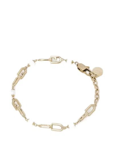 Furla Pearl Link Bracelet In Neutral