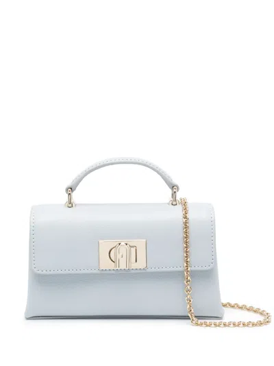 Furla Perla 1927 Mini Top Handler Bag In Blue