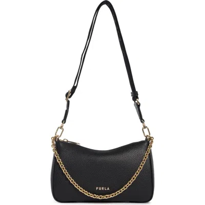 Furla Petunia Chain Strap Mini Crossbody Bag In Black