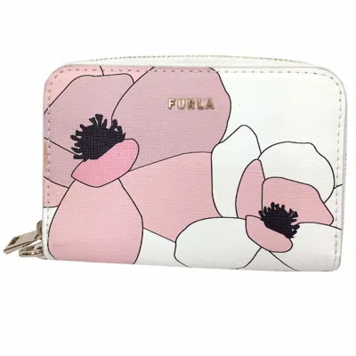 Pre-owned Furla Pink Leather Card Case () In Multi