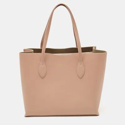Pre-owned Furla Pink Leather Era Tote