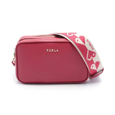 Furla Pink Leather Shoulder Bag