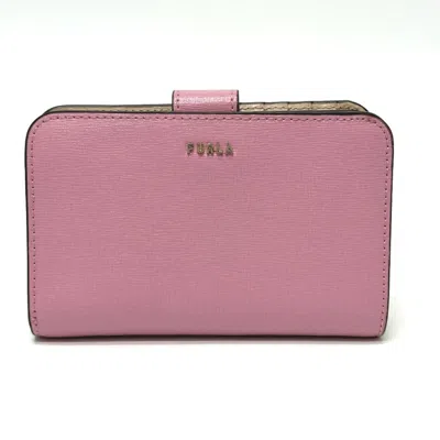 Pre-owned Furla Pink Leather Wallet (bi-fold) ()