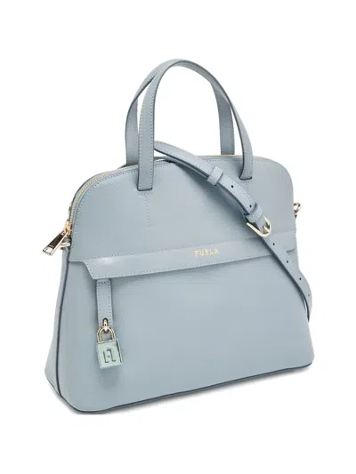 Pre-owned Furla Piper Satchel Bag In Blue