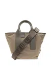 Furla Piuma Color Block Recycled Nylon Bag In Brown