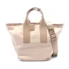 Furla Piuma L Nylon Leather Tote Bag In Nude