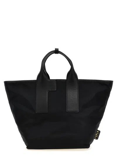 Furla Piuma L Shopping Bag In Black