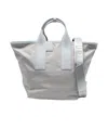 Furla Piuma M Tote Nylon Handbag Ash Color In Gray
