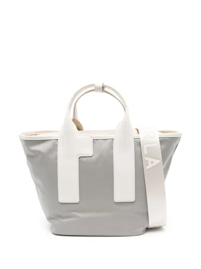 Furla Piuma M Tote Bag In Grey