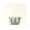 Furla Piuma M Tote Nylon Handbag Ash Color In Gray