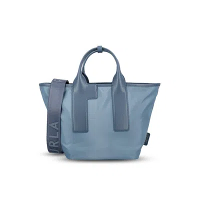 Furla Piuma Medium Handbag In Blue