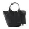 Furla Piuma S Nylon Leather Tote Bag In Black