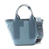 Furla Piuma Nylon Leather 2way Tote Bag In Blue