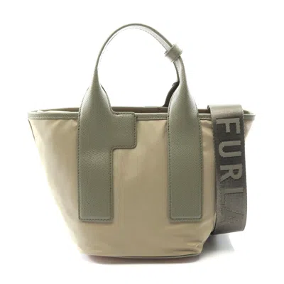 FURLA PIUMA S TOTE BAG NYLON LEATHER