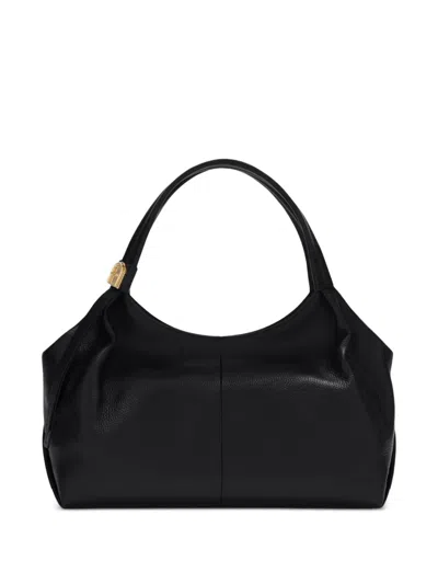 Furla Planeta Leather Tote Bag In Black