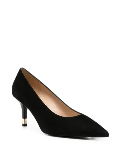 Furla Pointed-toe Suede Pumps In Black