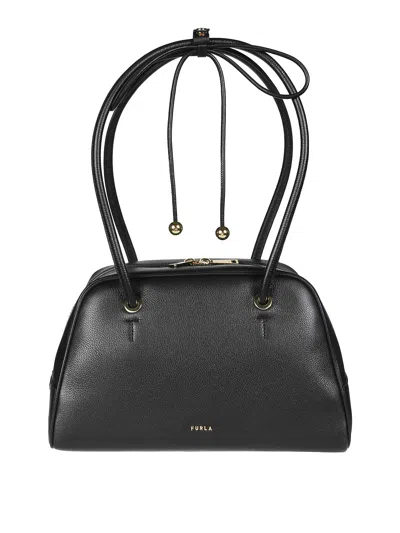Furla Poppy M Dome In Black