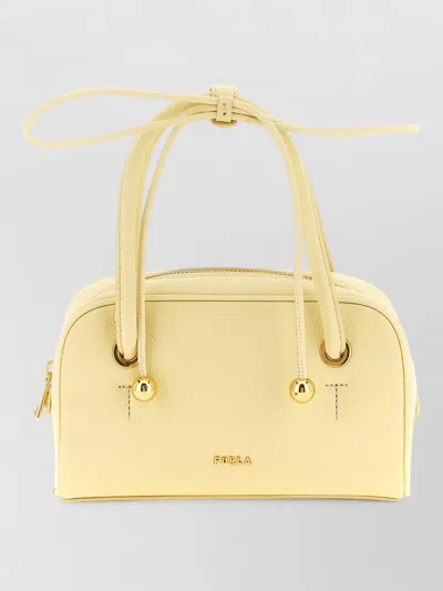 Furla Poppy S Shoulder Bag Top Handles Strap In Yellow