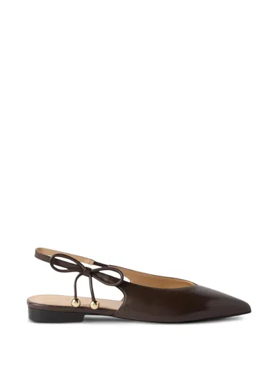 Furla Poppy Slingbacks In Brown