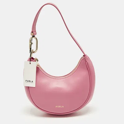 Pre-owned Furla Primavera Pink Leather Hobo