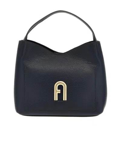 Furla Primula Logo Plaque Tote Bag In Black
