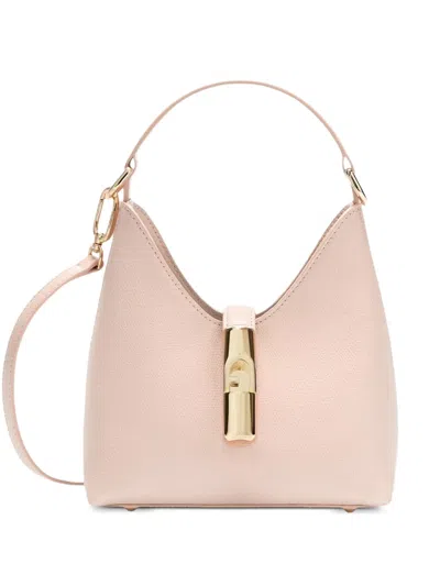 Furla Printed Cylindrical Hardware Mini Bag In Pink