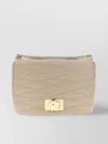 Furla Quilted Chain Strap Satchel Bag