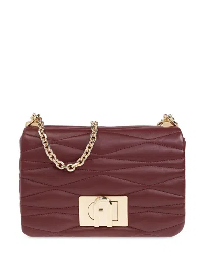 Furla Quilted Tote Bag In Red