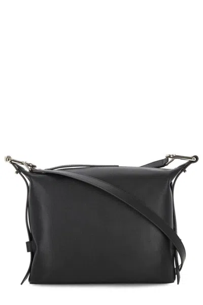 Furla Rectangular Black Handbag With Adjustable Strap