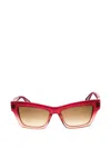 Furla Rectangular-frame Sunglasses In Pink