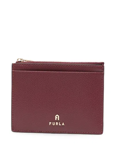 Furla Red Leather Card Case