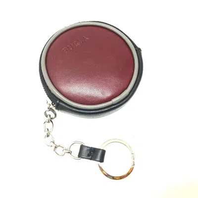 Pre-owned Furla Red Leather Coin Purse/coin Case ()