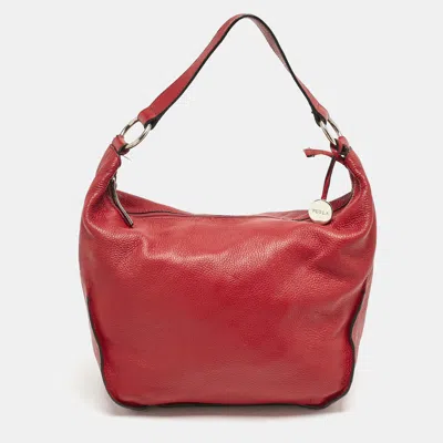 Pre-owned Furla Red Leather Hobo