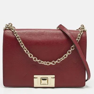 Pre-owned Furla Red Leather Mimi Shoulder Bag