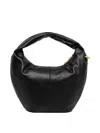 Furla Structured Mini Hobo Bag With Top Handle In Black