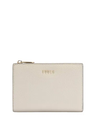 Furla Ritzy Leather Bifold Wallet In White