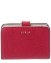 Furla Ritzy Leather Compact Wallet In Red